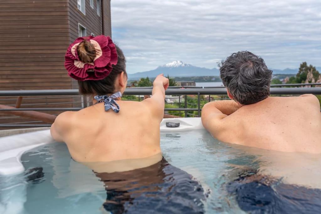 Experiencia 5 Estrellas Con Vista Al Y Tinaja Apartment Puerto Varas